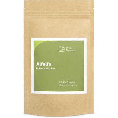 Bio Alfalfa Pulver, 125 g 