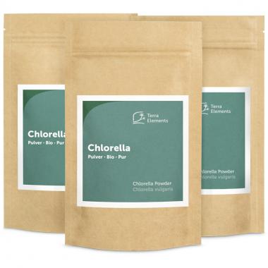 Bio Chlorella Pulver, 100 g, 3er Pack 