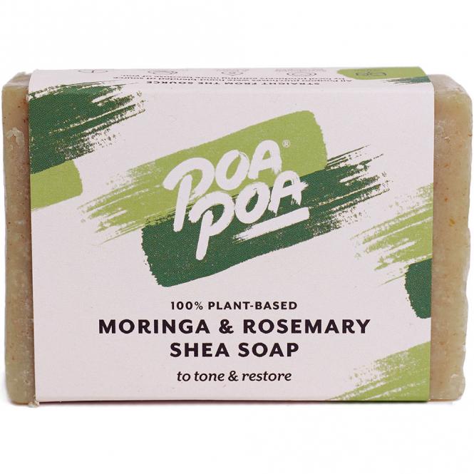 Poapoa Moringa & Rosemary Shea Seife, 100 g 